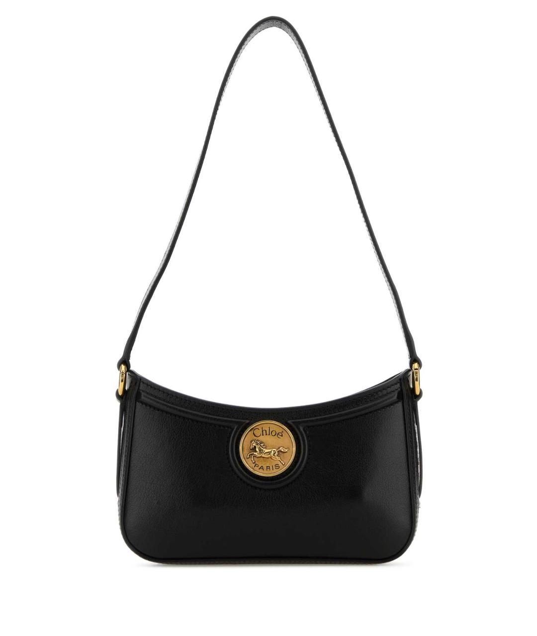 CHLOE Черная кожаная сумка через плечо, фото 1