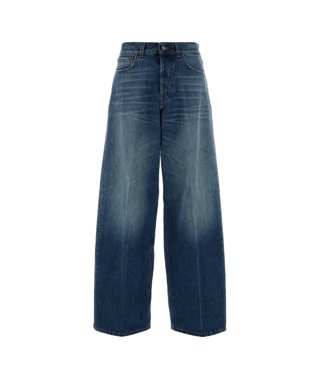 HAIKURE Синие хлопковые джинсы клеш, фото 1