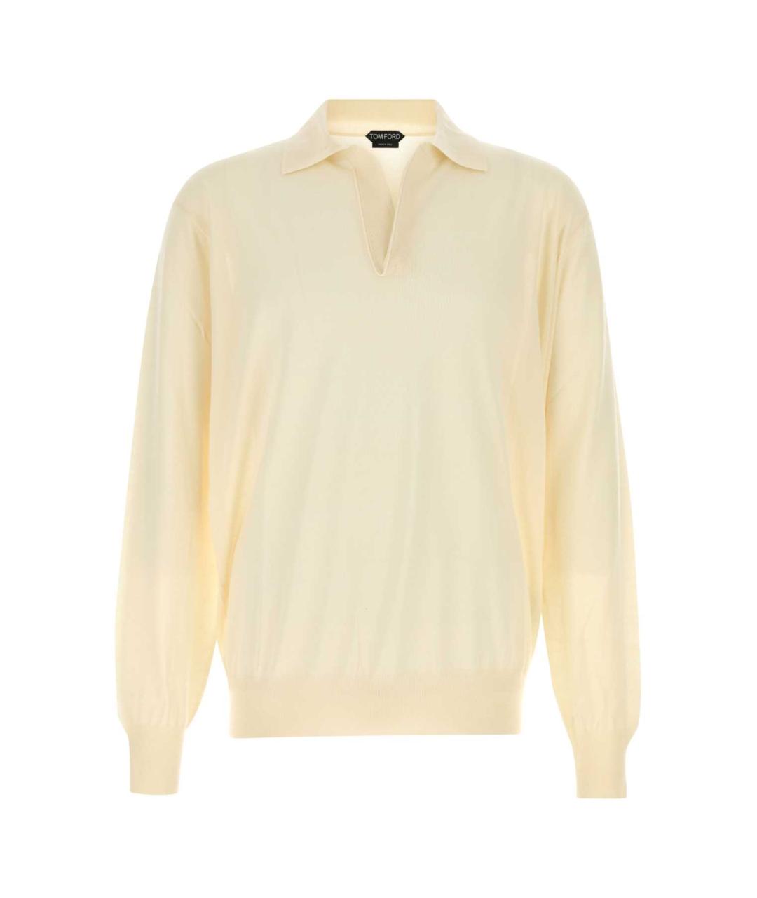 TOM FORD Желтый кашемировый джемпер / свитер, фото 1