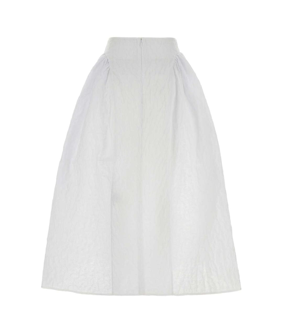 CECILIE BAHNSEN Белая хлопковая юбка макси, фото 2