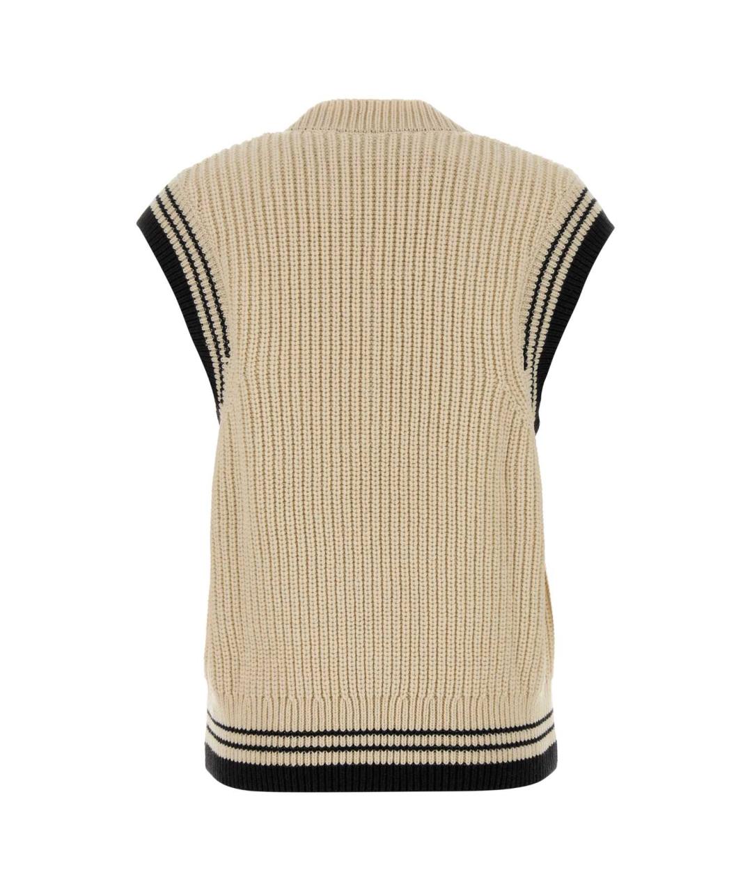 Ami Paris Бежевая шерстяная жилетка, фото 2