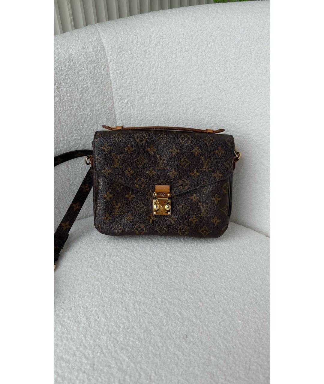 LOUIS VUITTON Коричневая сумка через плечо, фото 9