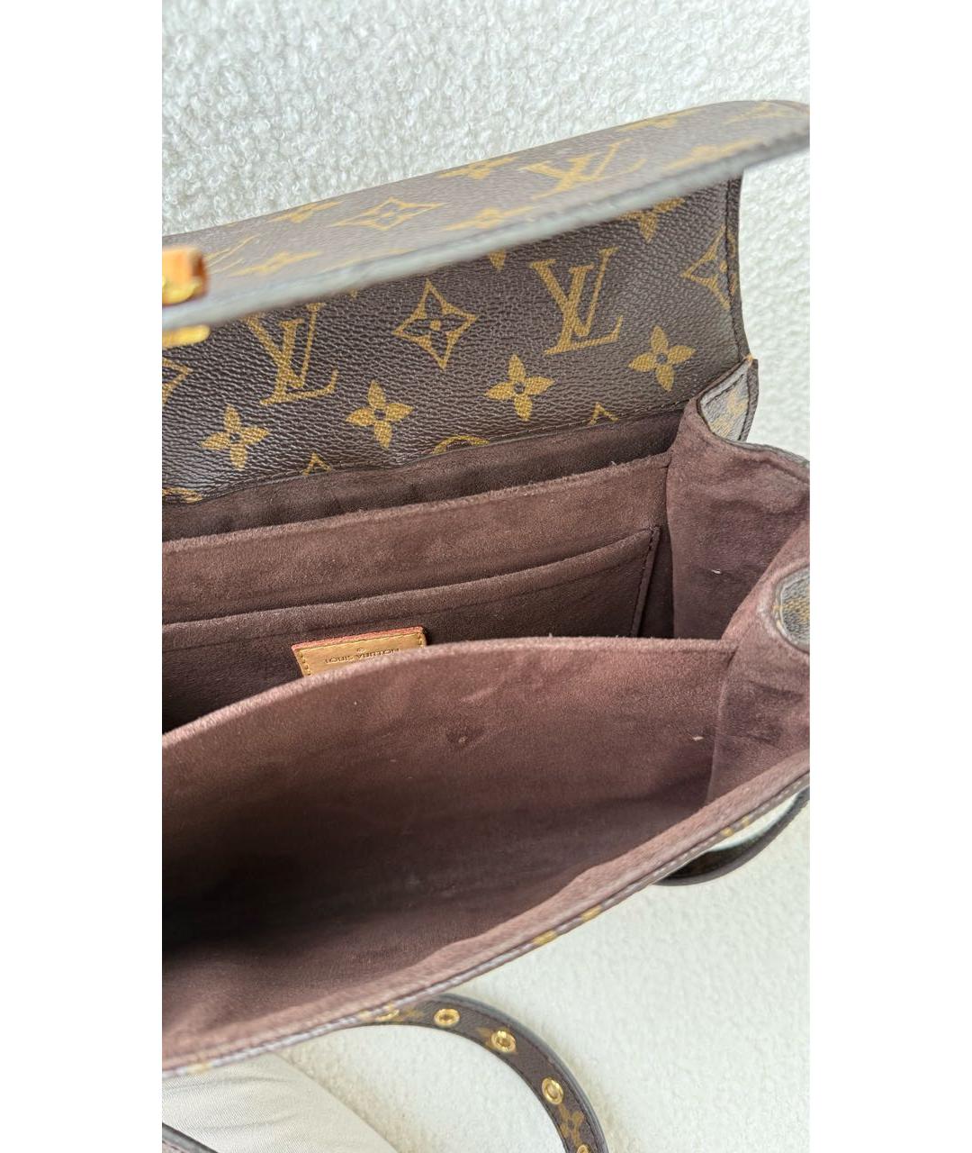 LOUIS VUITTON Коричневая сумка через плечо, фото 7