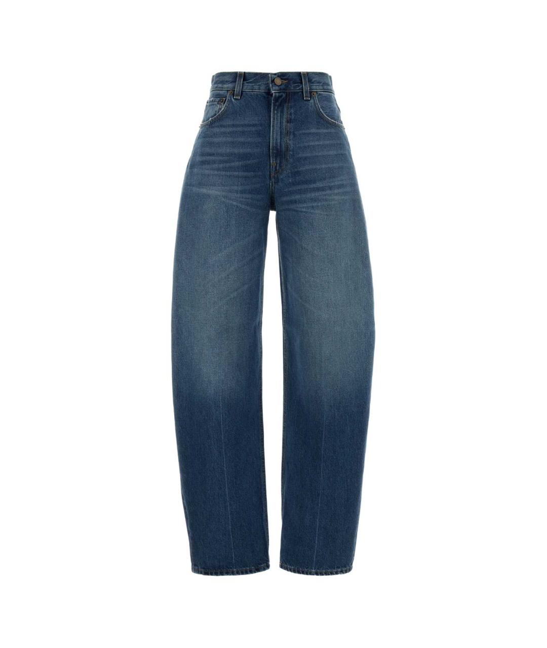 HAIKURE Синие хлопковые прямые джинсы, фото 1