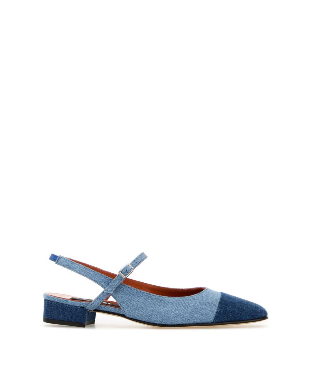 CAREL Голубые текстильные балетки, фото 1