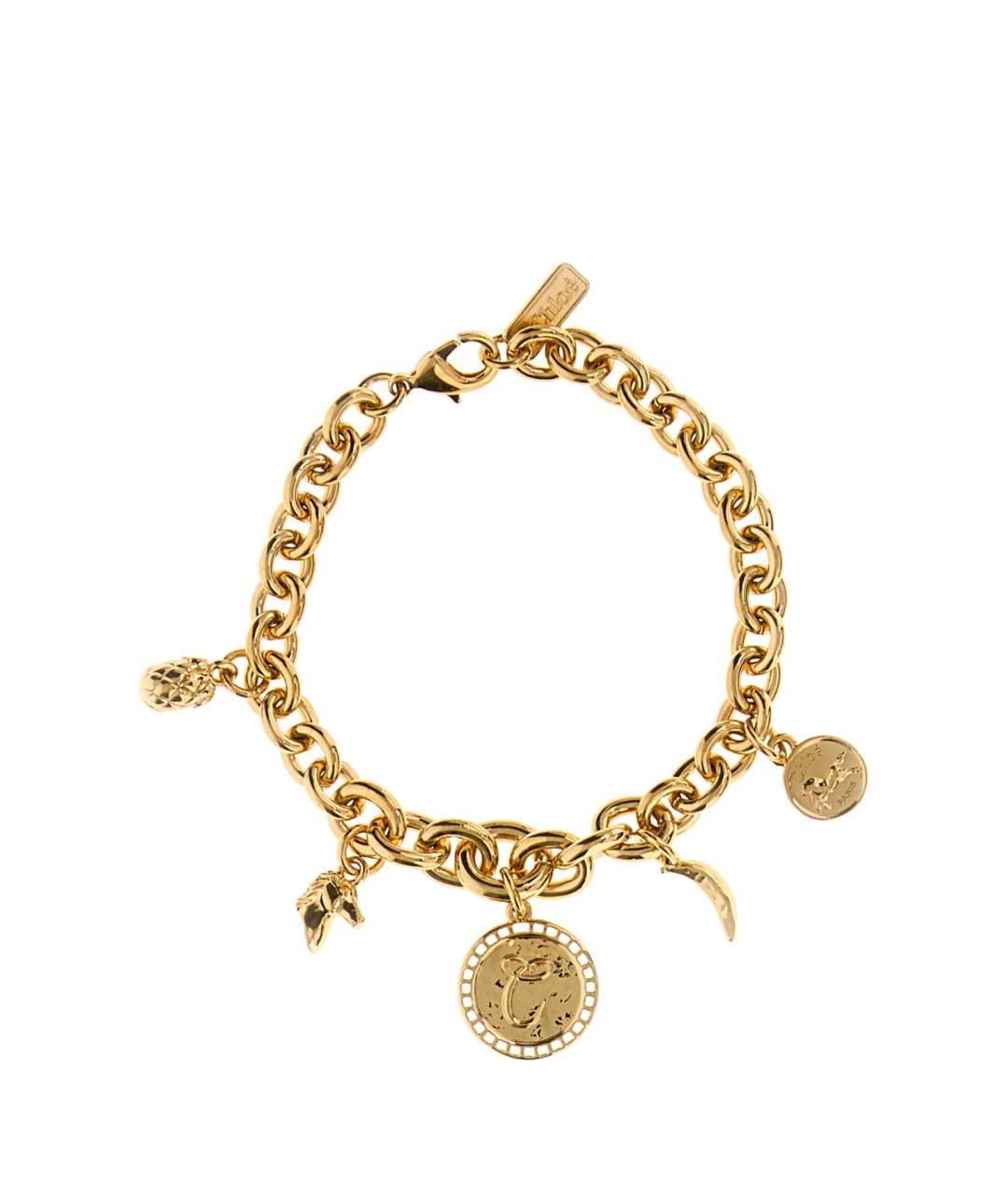 CHLOE Золотой металлический браслет, фото 1