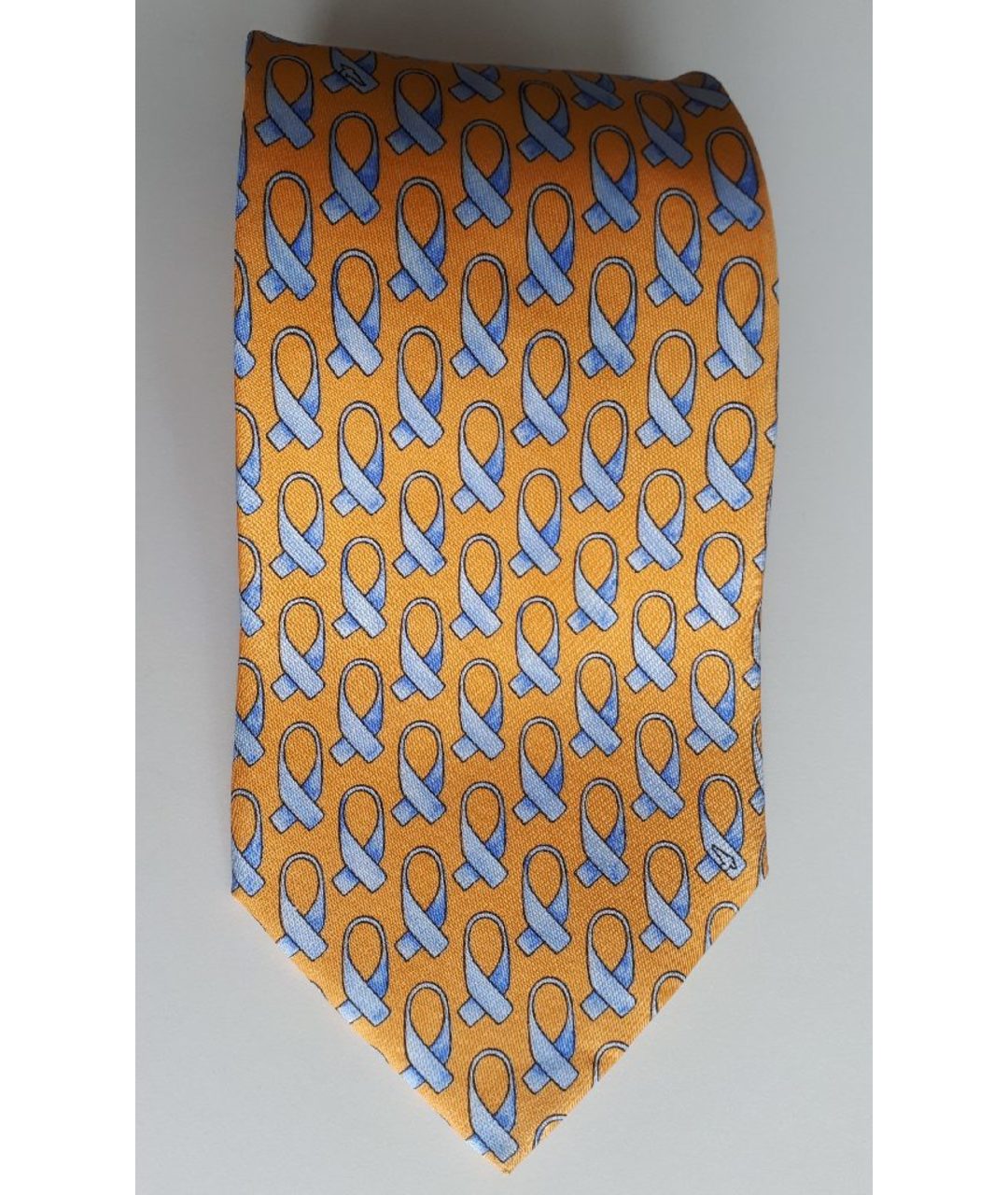 TRUSSARDI Желтый шелковый галстук, фото 3