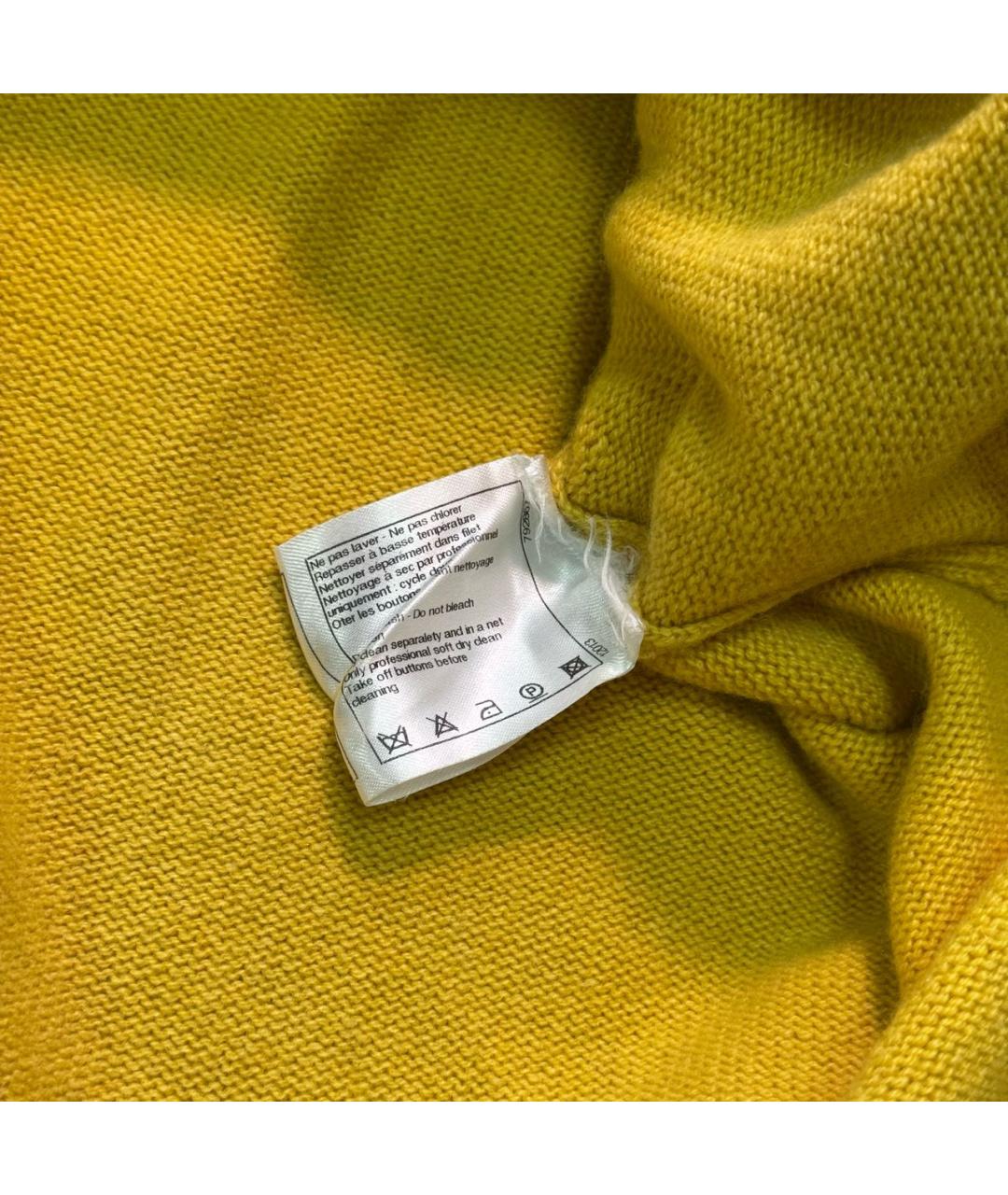 CHANEL Горчичное кашемировое повседневное платье, фото 6