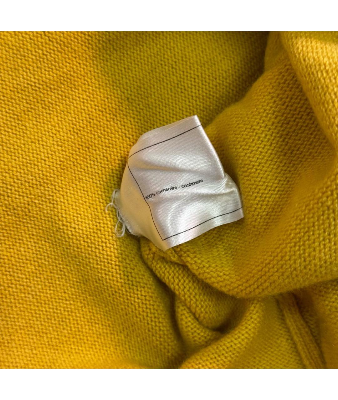 CHANEL Горчичное кашемировое повседневное платье, фото 7