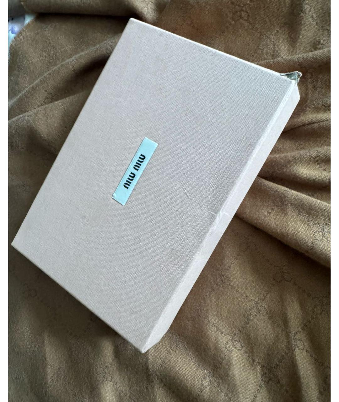 MIU MIU Черная кожаная сумка через плечо, фото 9