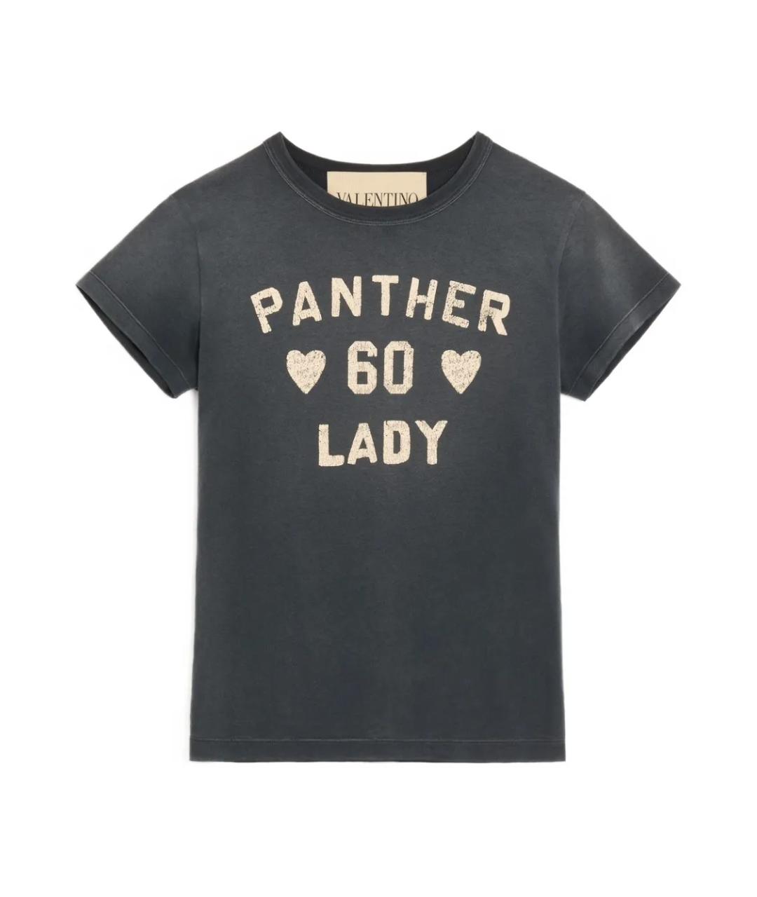 VALENTINO Серая хлопковая футболка, фото 1