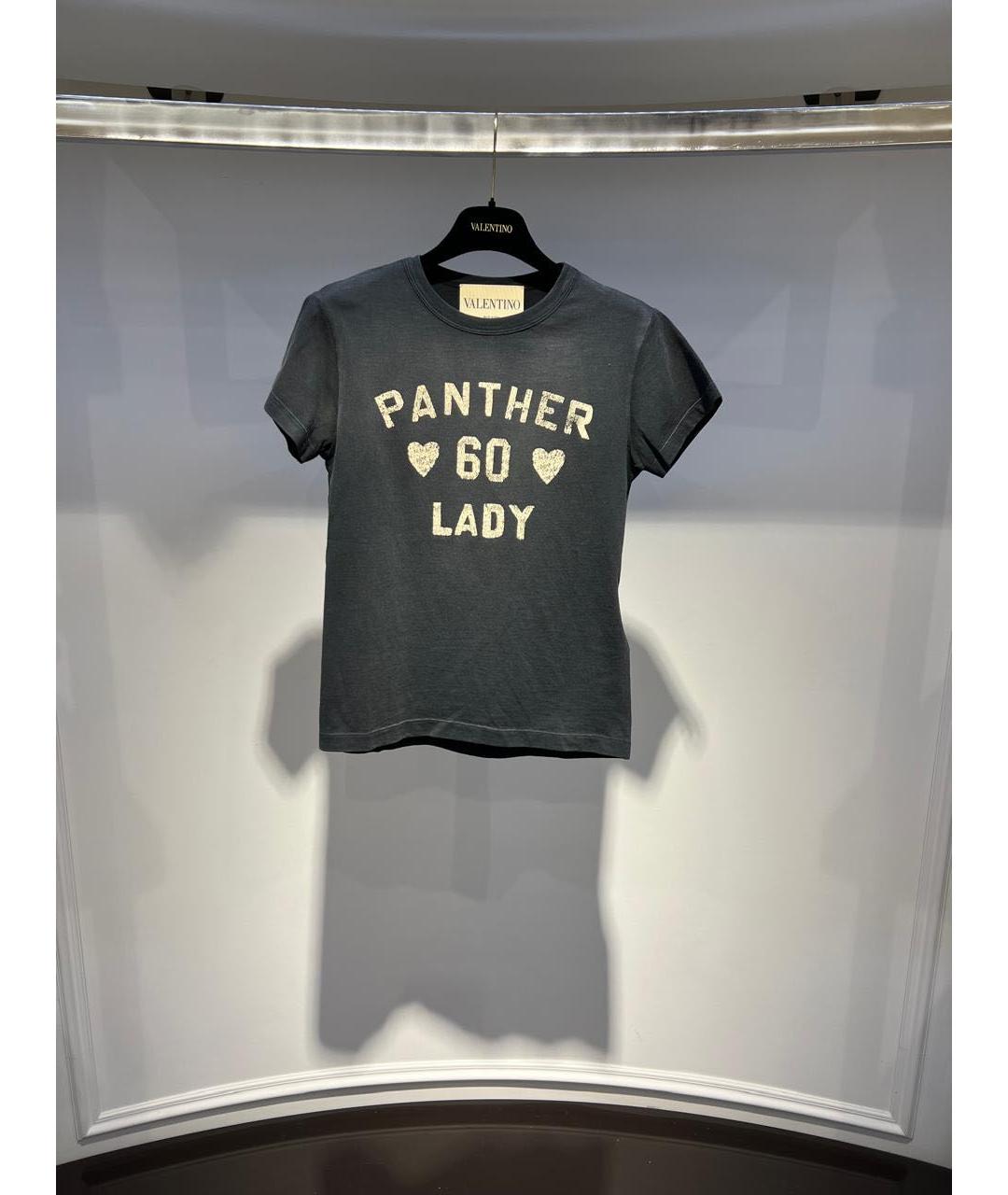 VALENTINO Серая хлопковая футболка, фото 2