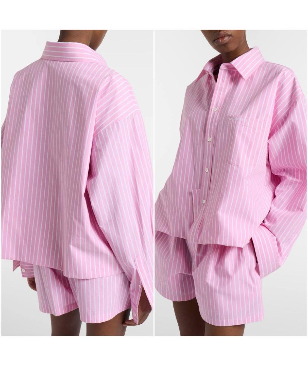 BALENCIAGA Розовый хлопковый костюм с брюками, фото 3