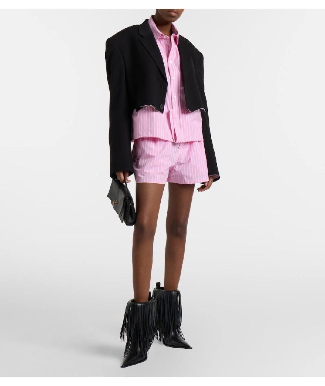 BALENCIAGA Розовый хлопковый костюм с брюками, фото 6