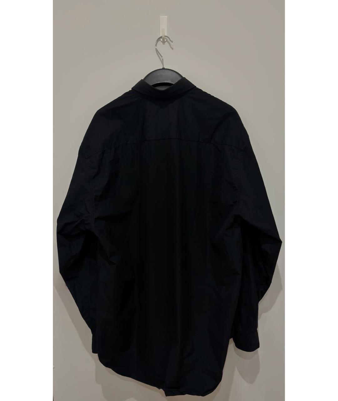 VETEMENTS Черная хлопковая кэжуал рубашка, фото 4