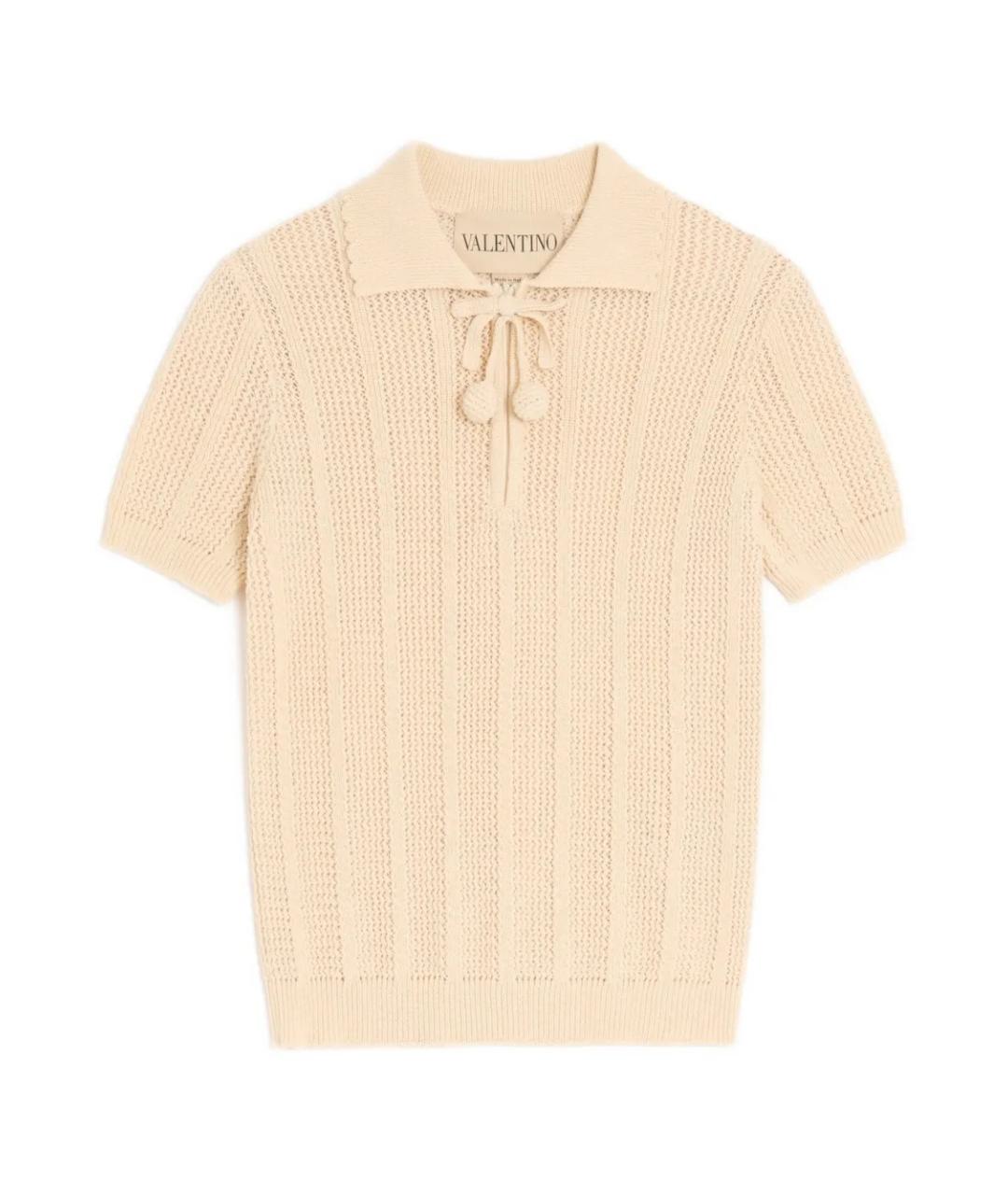 VALENTINO Бежевая футболка, фото 1