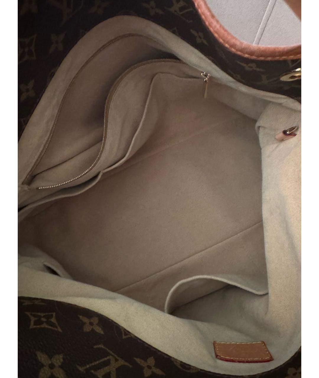 LOUIS VUITTON Коричневая сумка с короткими ручками, фото 6