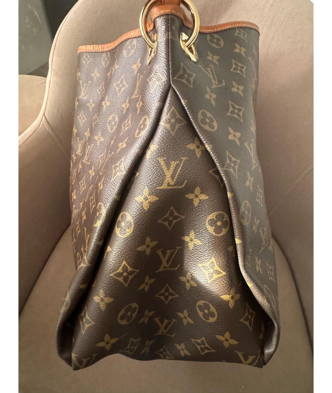 LOUIS VUITTON Коричневая сумка с короткими ручками, фото 2