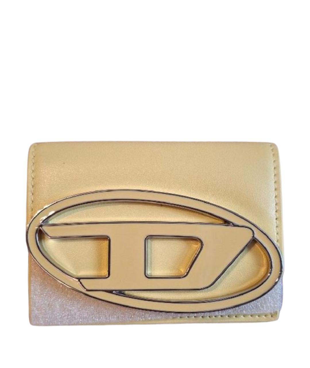 DIESEL Бежевый кожаный кошелек, фото 1