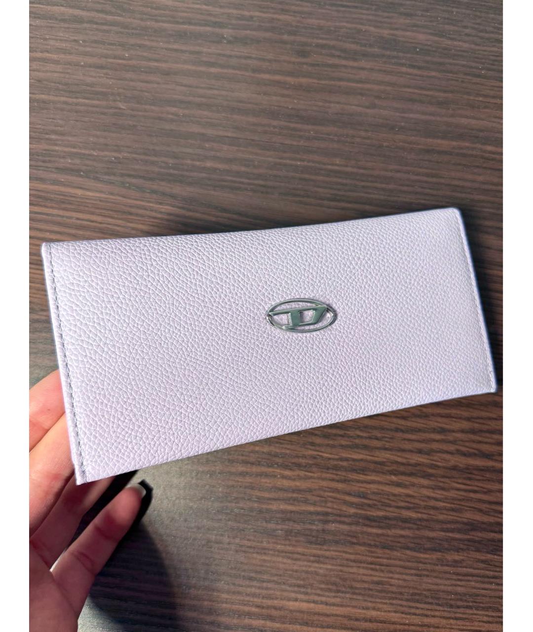 DIESEL Фиолетовый кожаный кошелек, фото 2