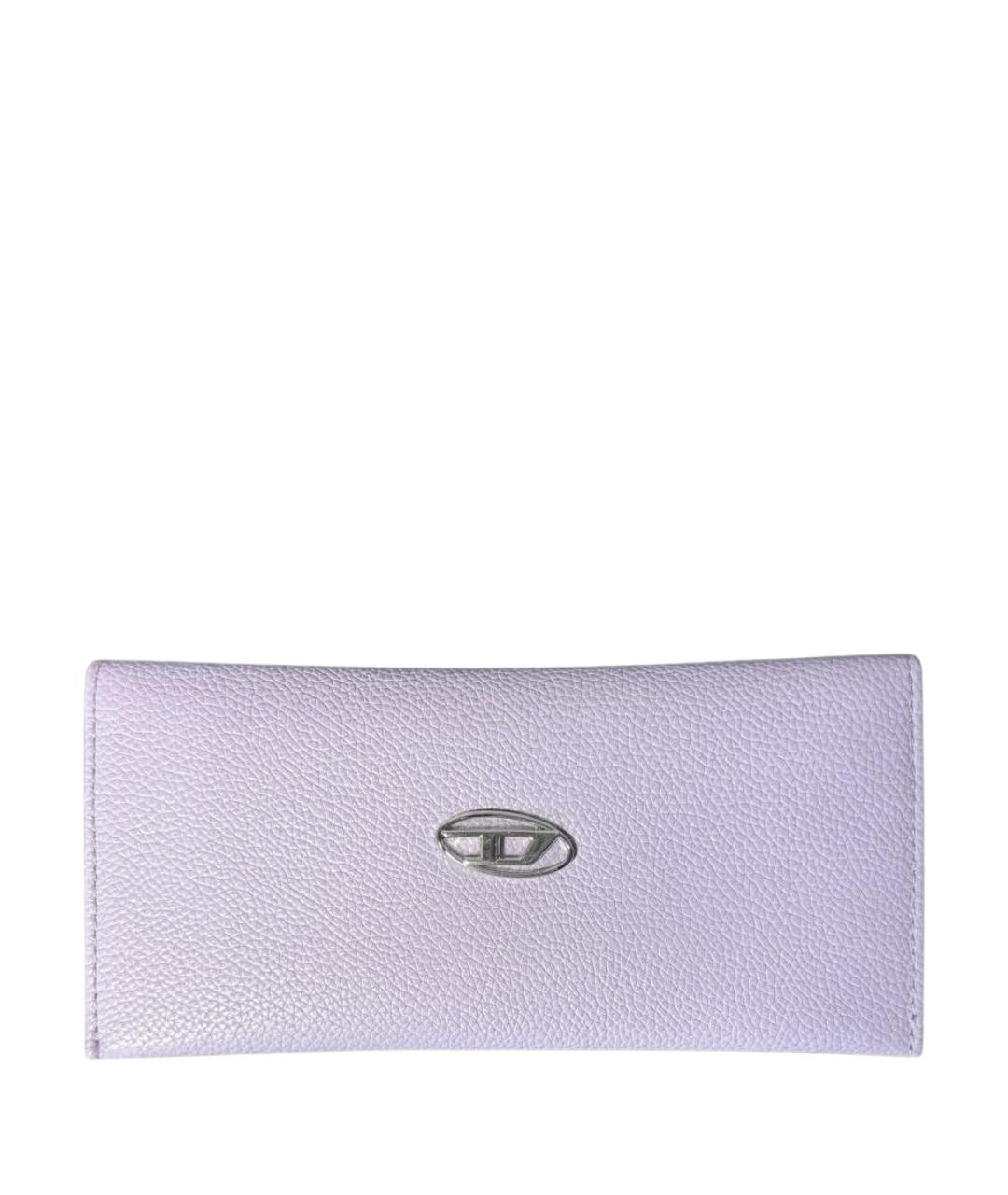 DIESEL Фиолетовый кожаный кошелек, фото 1