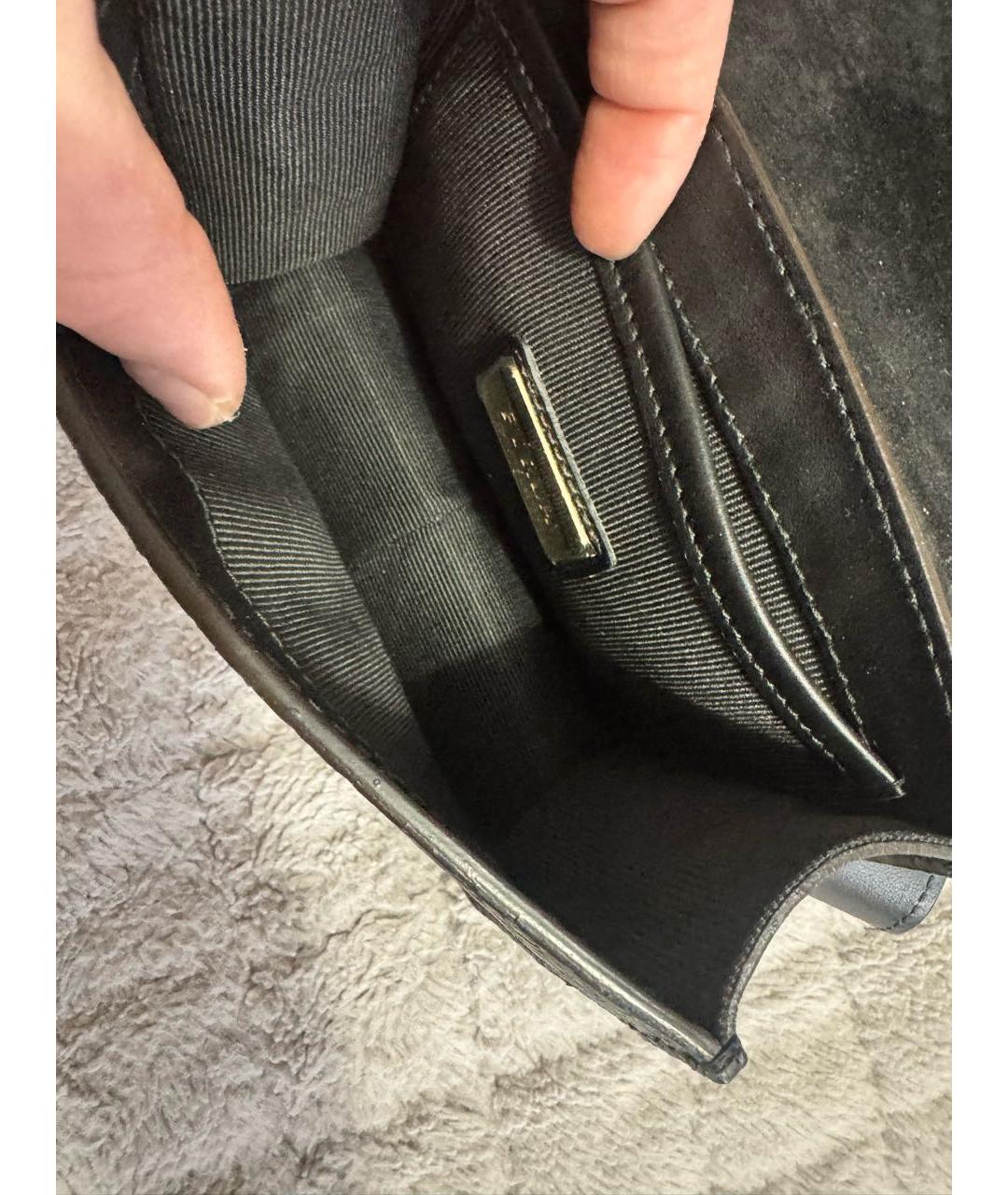 FURLA Черная кожаная сумка через плечо, фото 2