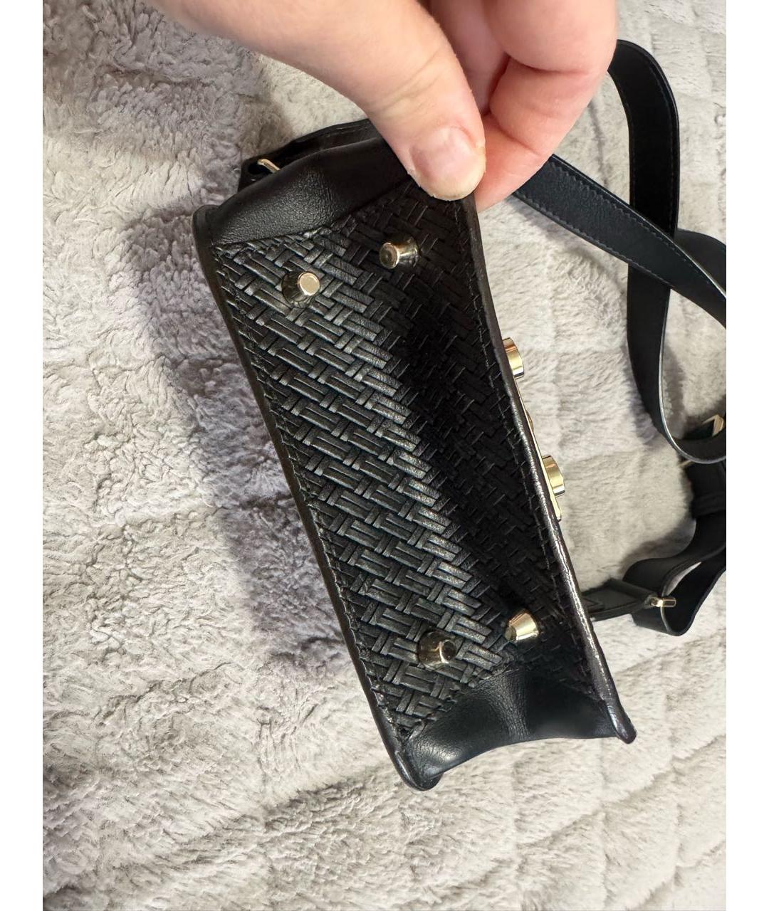 FURLA Черная кожаная сумка через плечо, фото 3