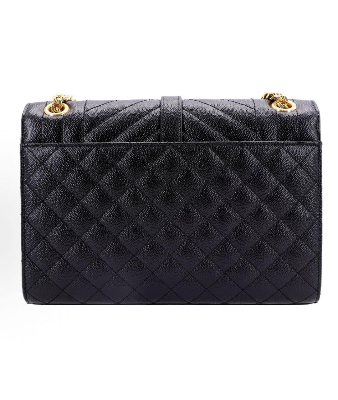 SAINT LAURENT Черная кожаная сумка через плечо, фото 3