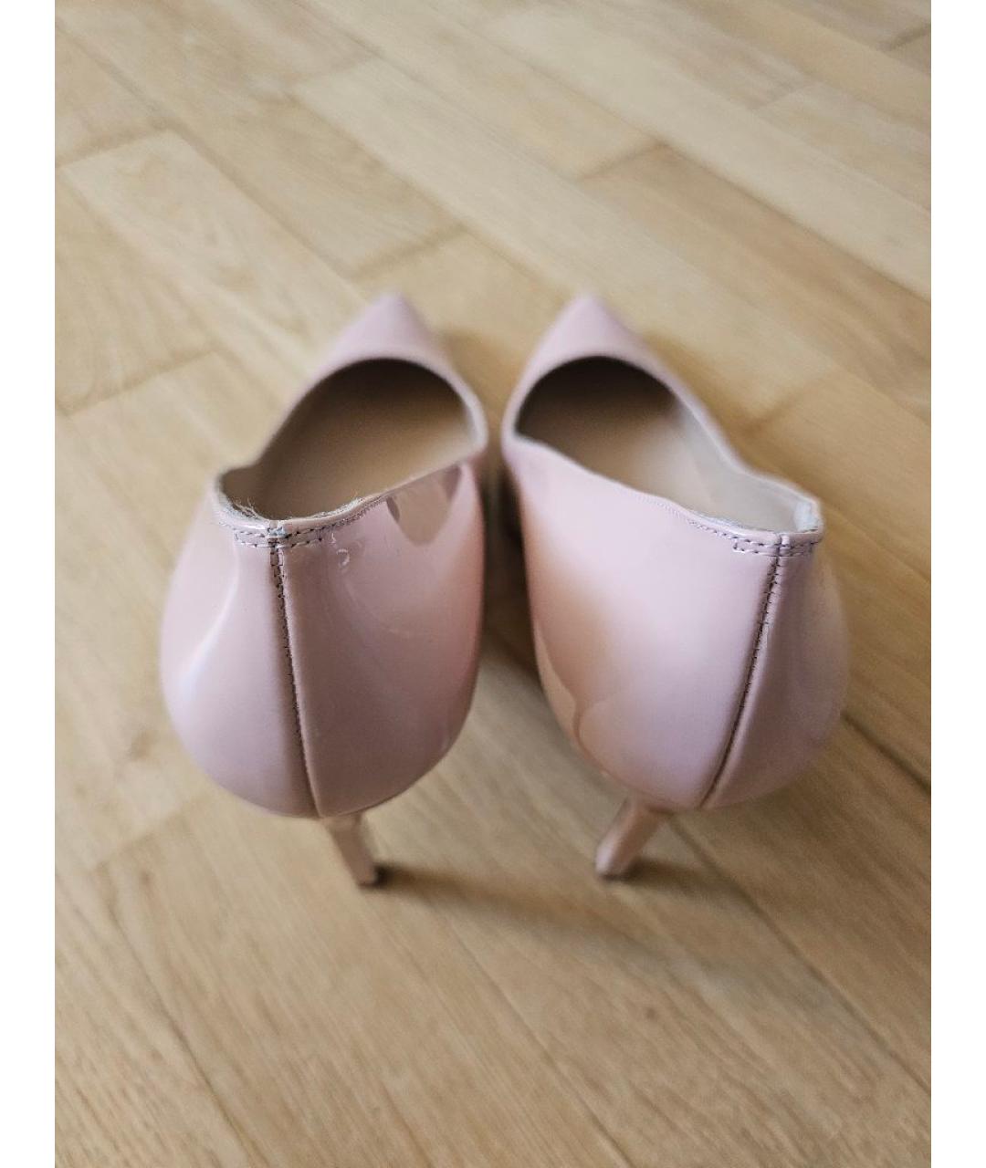 MANOLO BLAHNIK Розовые туфли из лакированной кожи, фото 3