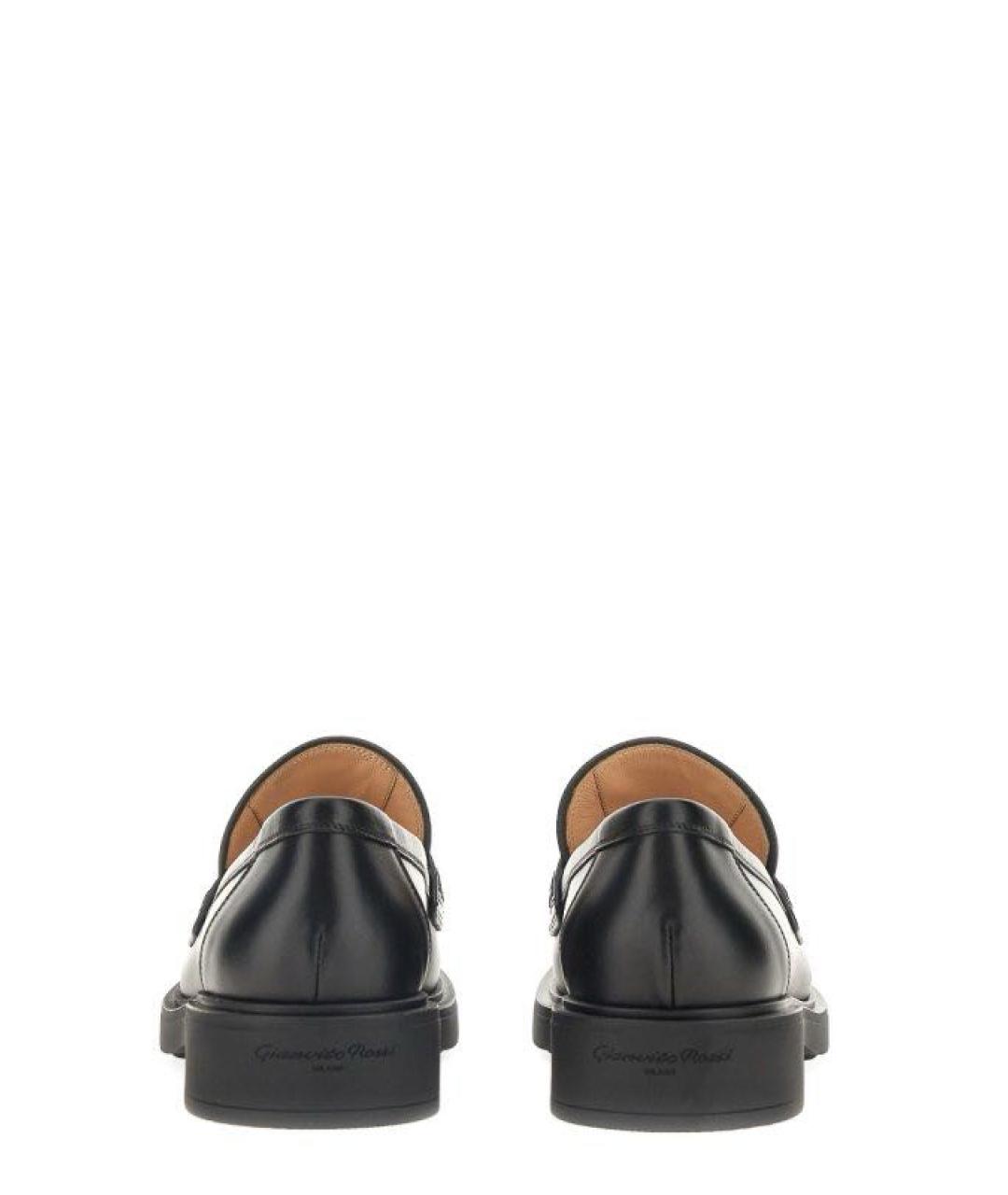 GIANVITO ROSSI Черные кожаные лоферы, фото 5