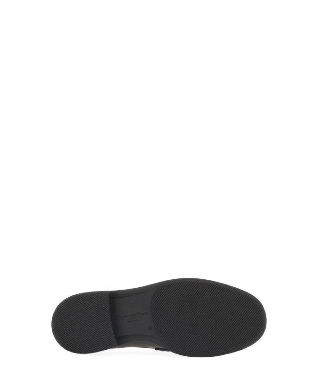 GIANVITO ROSSI Черные кожаные лоферы, фото 4