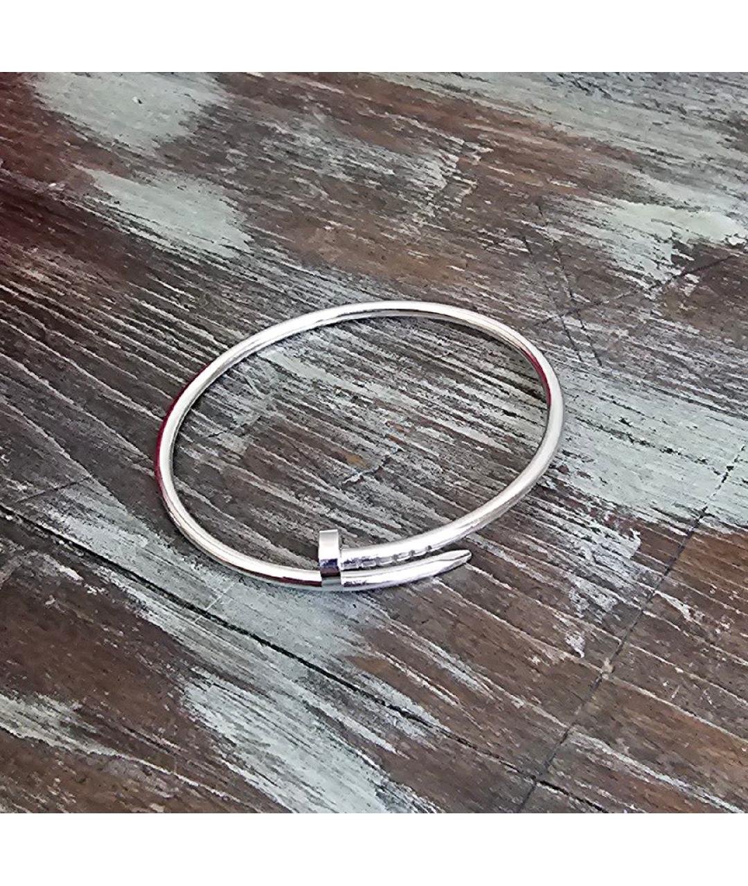 CARTIER Серебрянный браслет из белого золота, фото 2