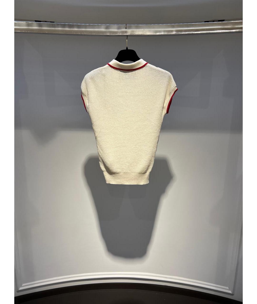 VALENTINO Бежевая хлопковая футболка, фото 3