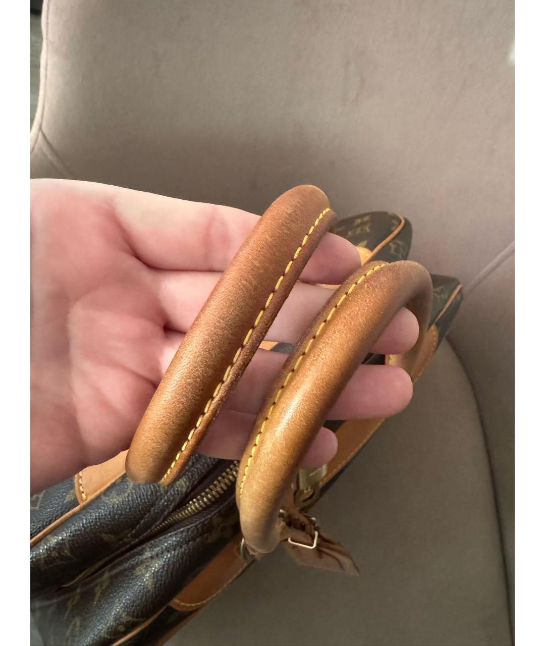 LOUIS VUITTON Коричневая сумка с короткими ручками, фото 6