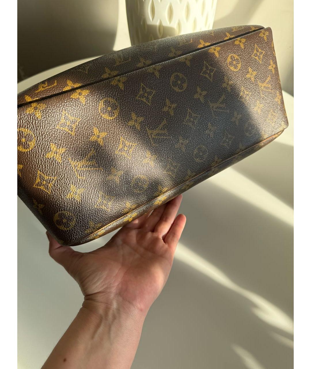 LOUIS VUITTON Коричневая сумка с короткими ручками, фото 7