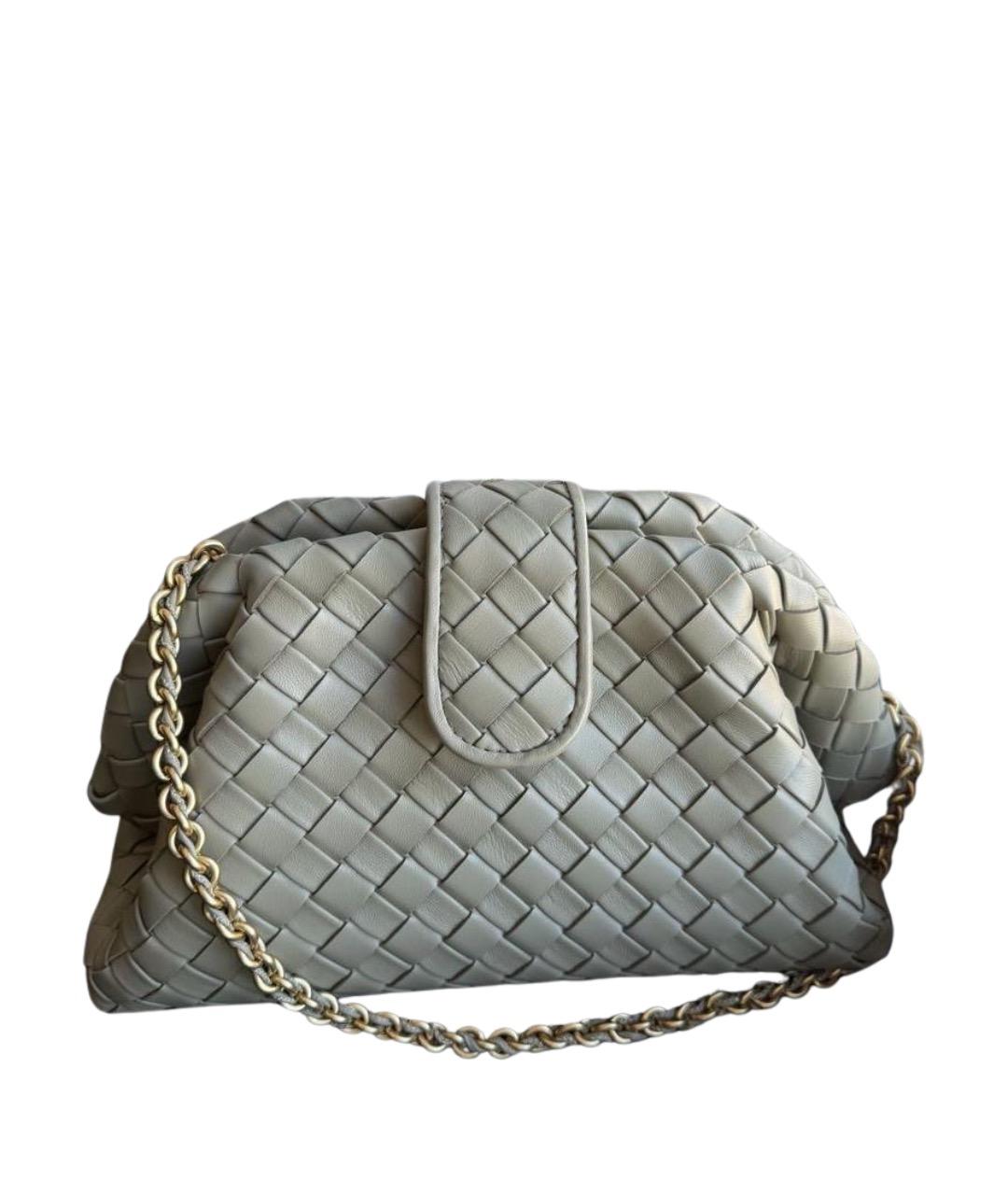 BOTTEGA VENETA Салатовая кожаная сумка через плечо, фото 1