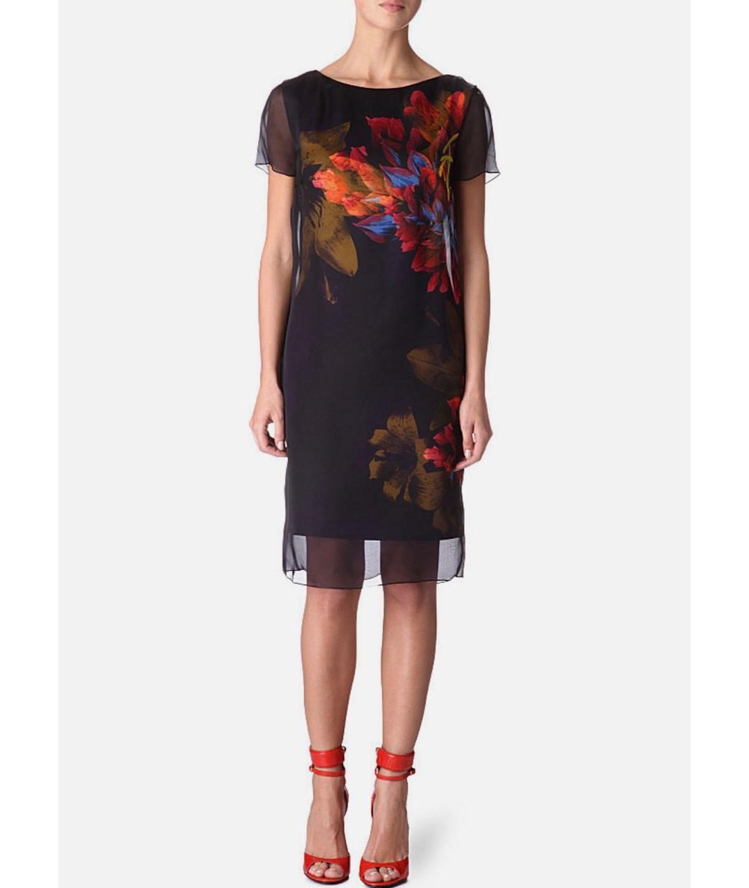 MAX MARA Черное шелковое вечернее платье, фото 4