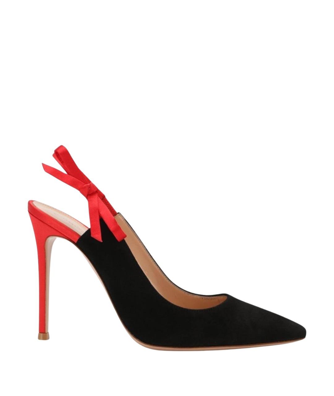 GIANVITO ROSSI Черные замшевые туфли, фото 1