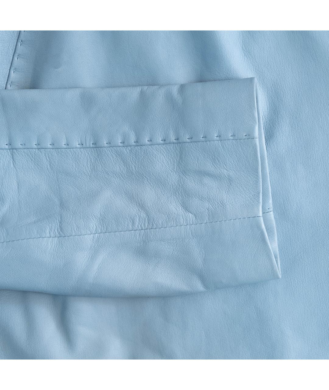 ESCADA Голубая кожаная куртка, фото 5