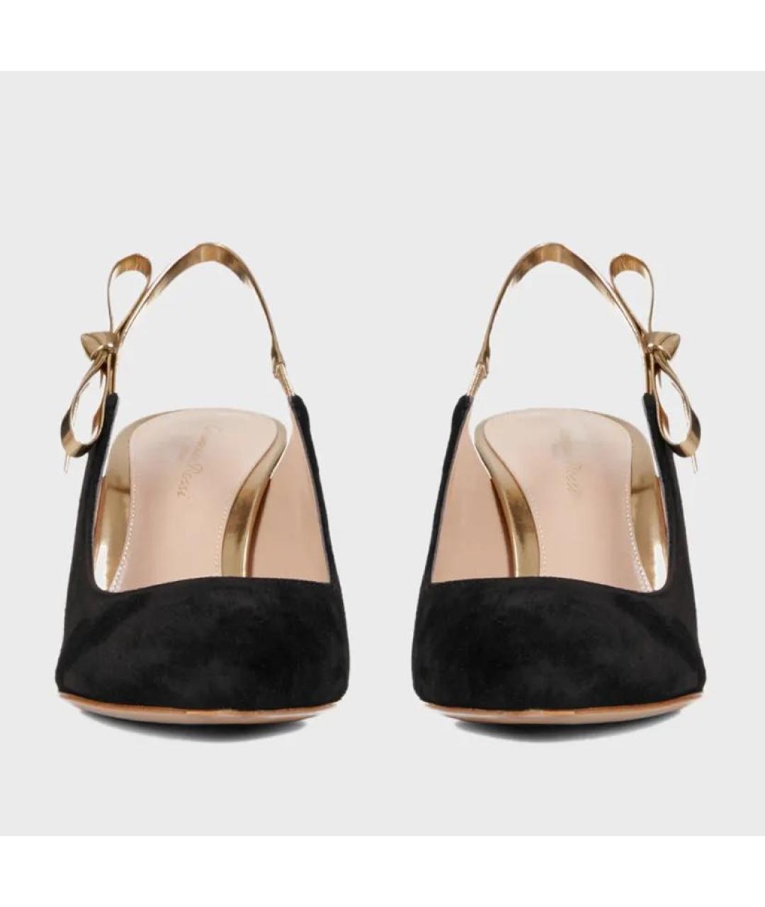 GIANVITO ROSSI Черные замшевые туфли, фото 3