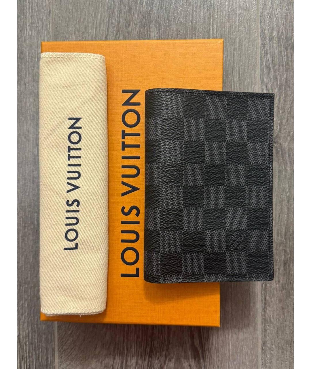 LOUIS VUITTON Черный кардхолдер, фото 7