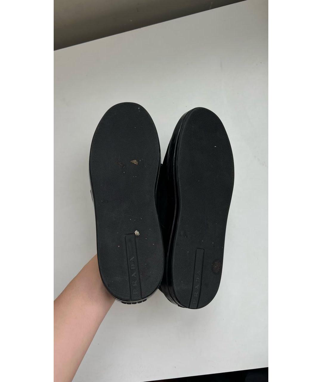 PRADA Черные замшевые слипоны, фото 5