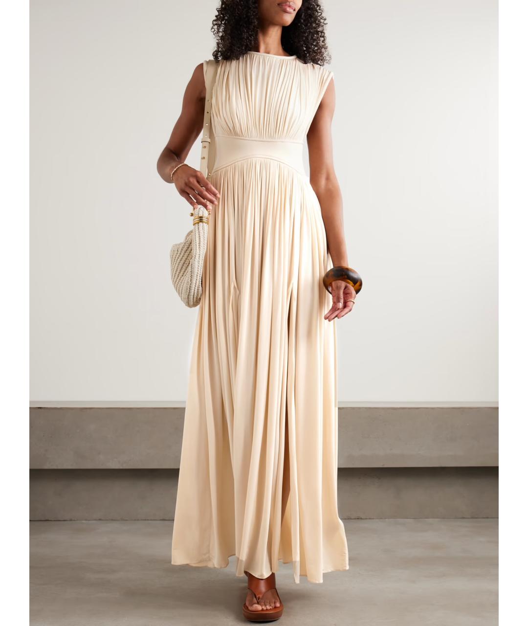 ZIMMERMANN Бежевое вискозное вечернее платье, фото 2