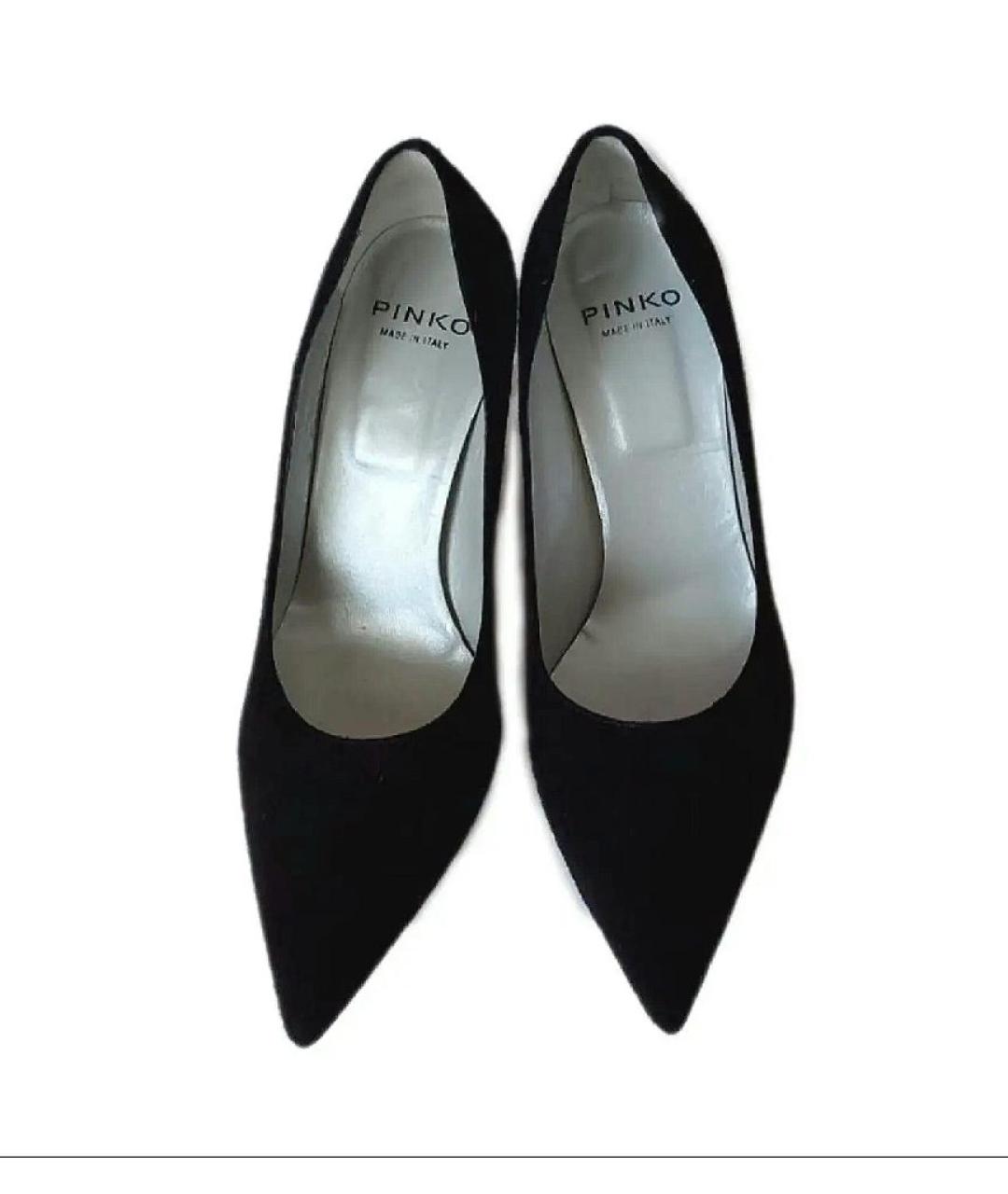 PINKO Черные замшевые туфли, фото 5