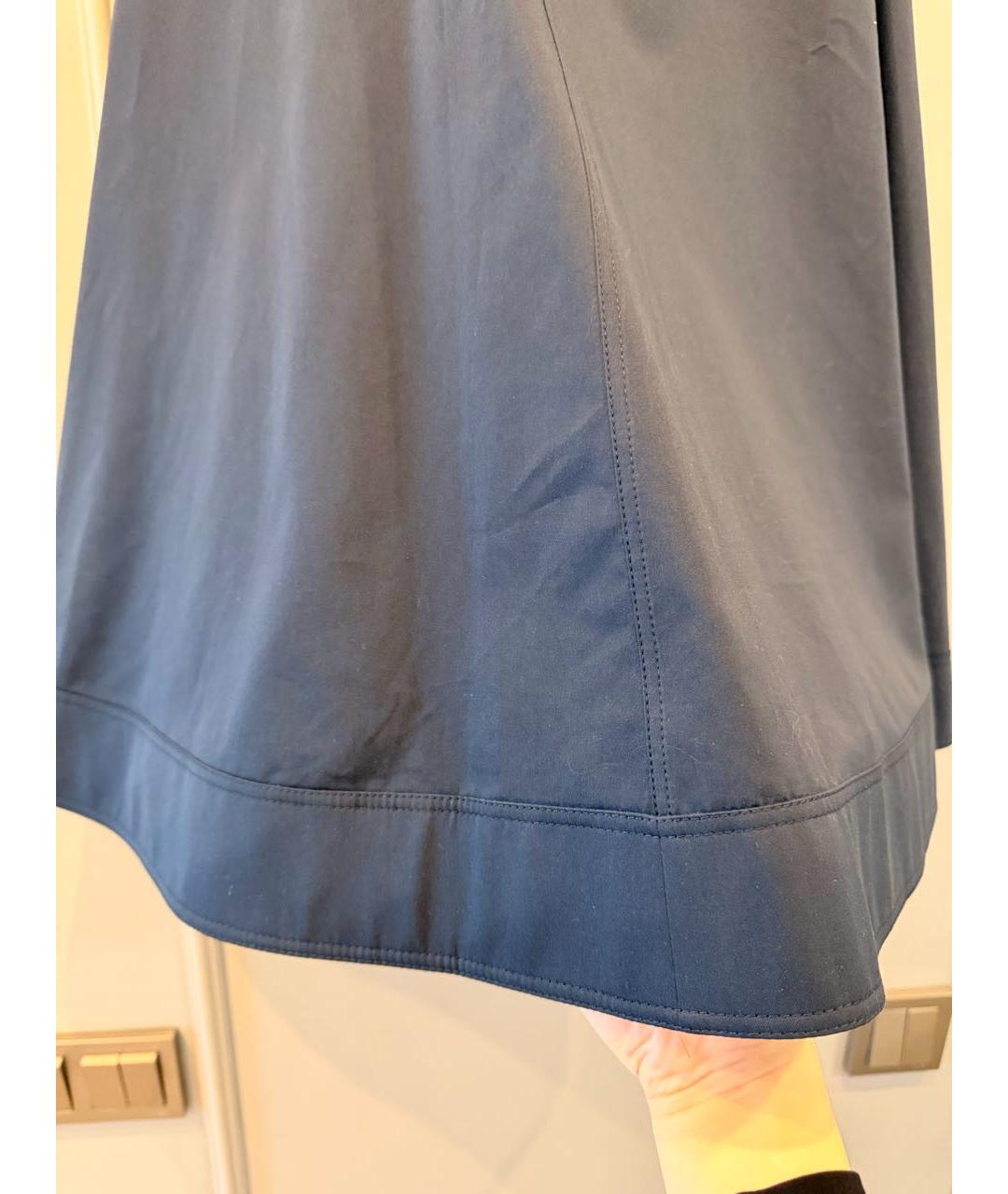 LOEWE Темно-синее хлопковое повседневное платье, фото 4