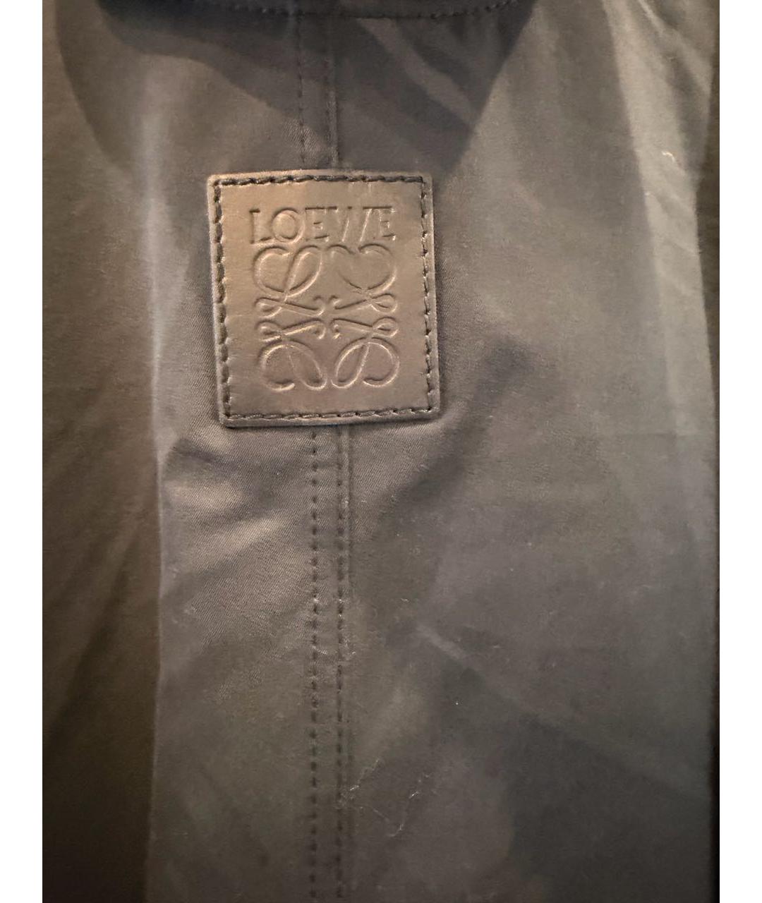 LOEWE Темно-синее хлопковое повседневное платье, фото 6