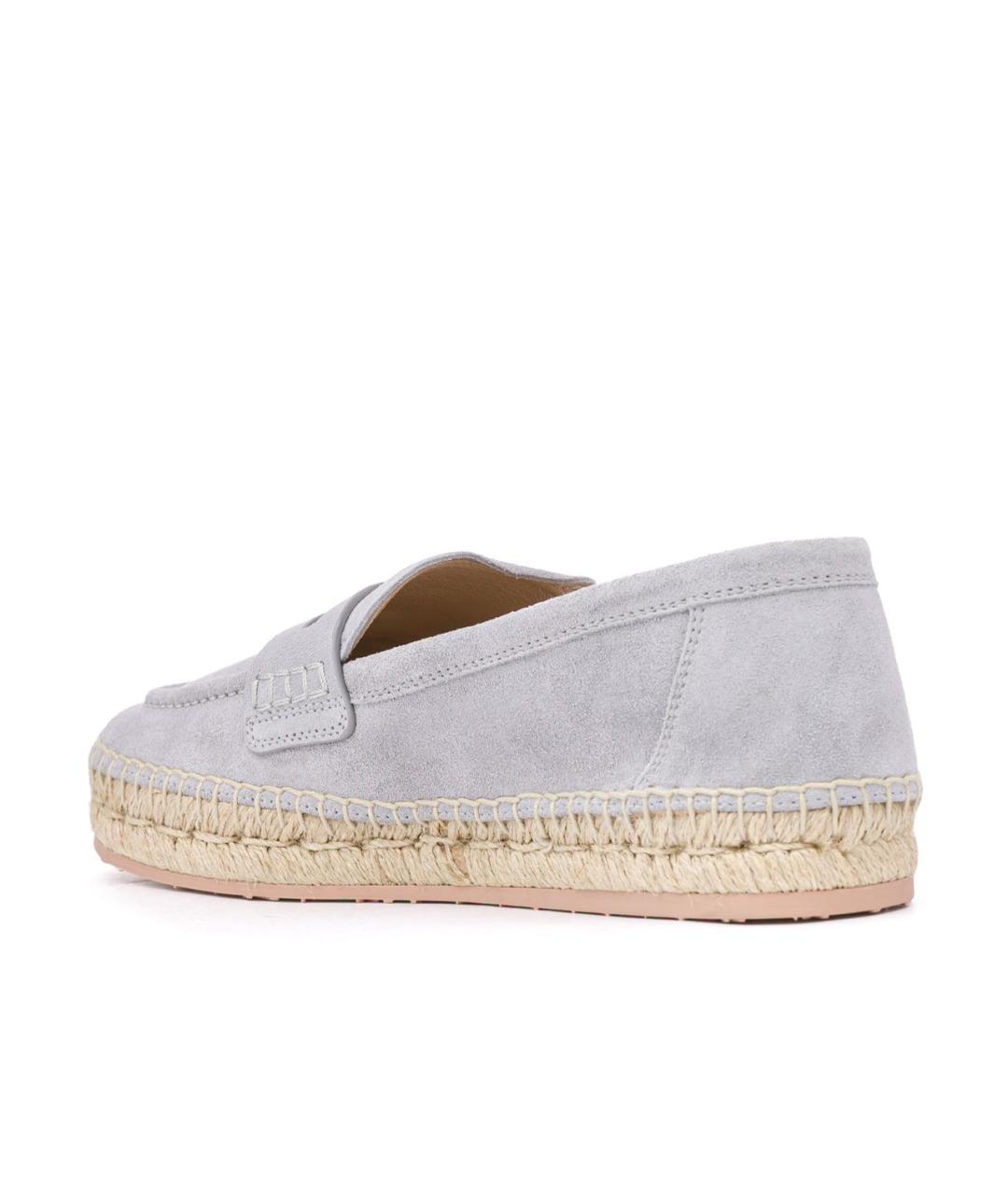 GIANVITO ROSSI Голубые замшевые эспадрильи, фото 3