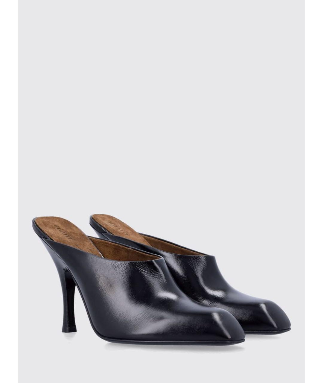 KHAITE Черные кожаные мюли, фото 9