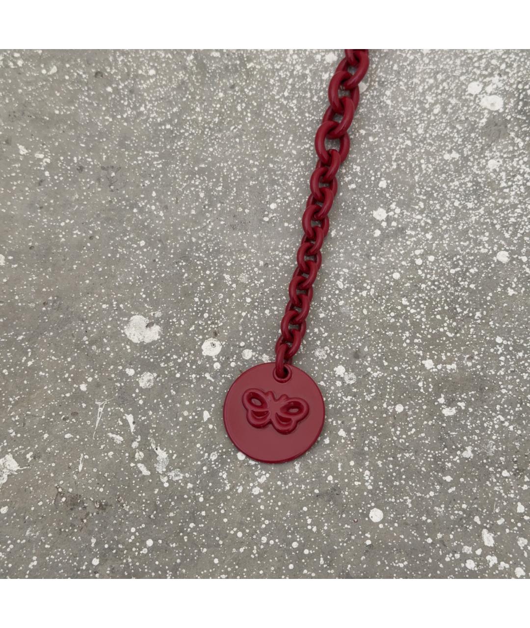 BOTTEGA VENETA Бордовый ремень, фото 4