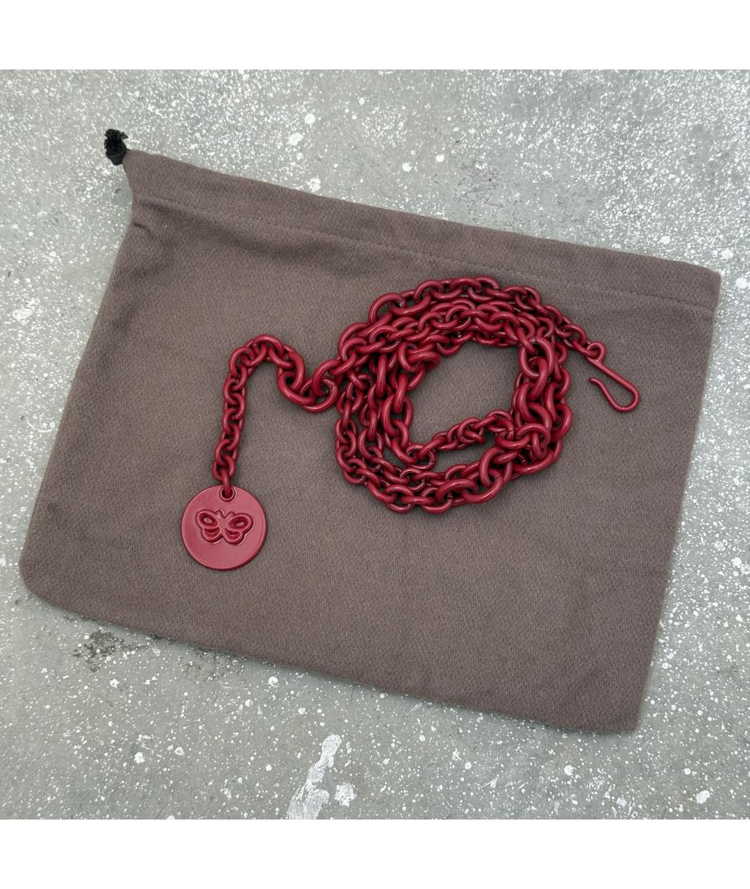 BOTTEGA VENETA Бордовый ремень, фото 2